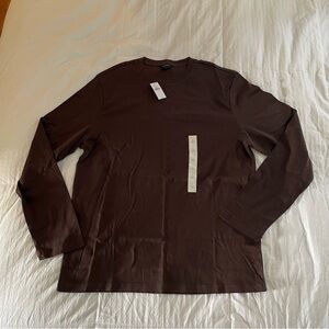 Banana Republic Dark Brown Long Sleeve Tee